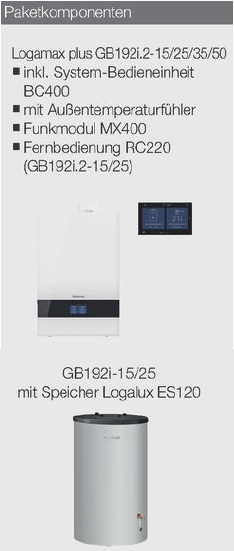 Buderus-Heizungspaket Logaplus W50