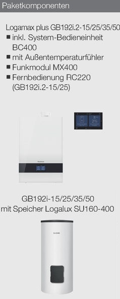 Buderus-Heizungspaket Logaplus W50
