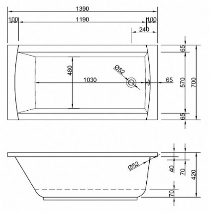 Modell Aquaria 140/70