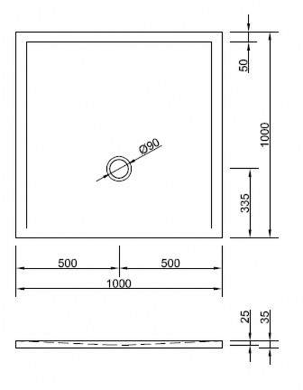 Duschwanne Flat New E 