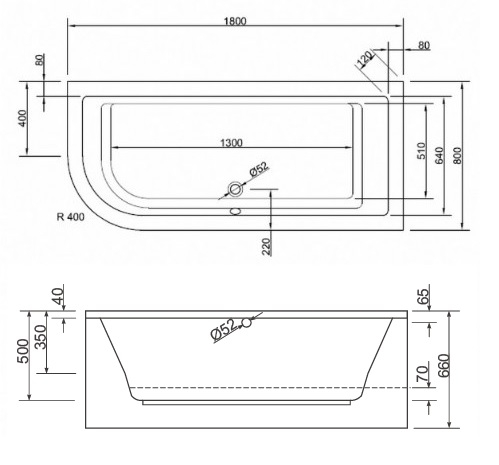 Badewanne Modell Lupor VR