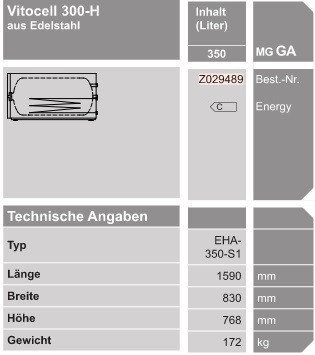 Vitocell 300-H